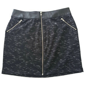 Rock & Republic Zipper Skirt Faux Leather …